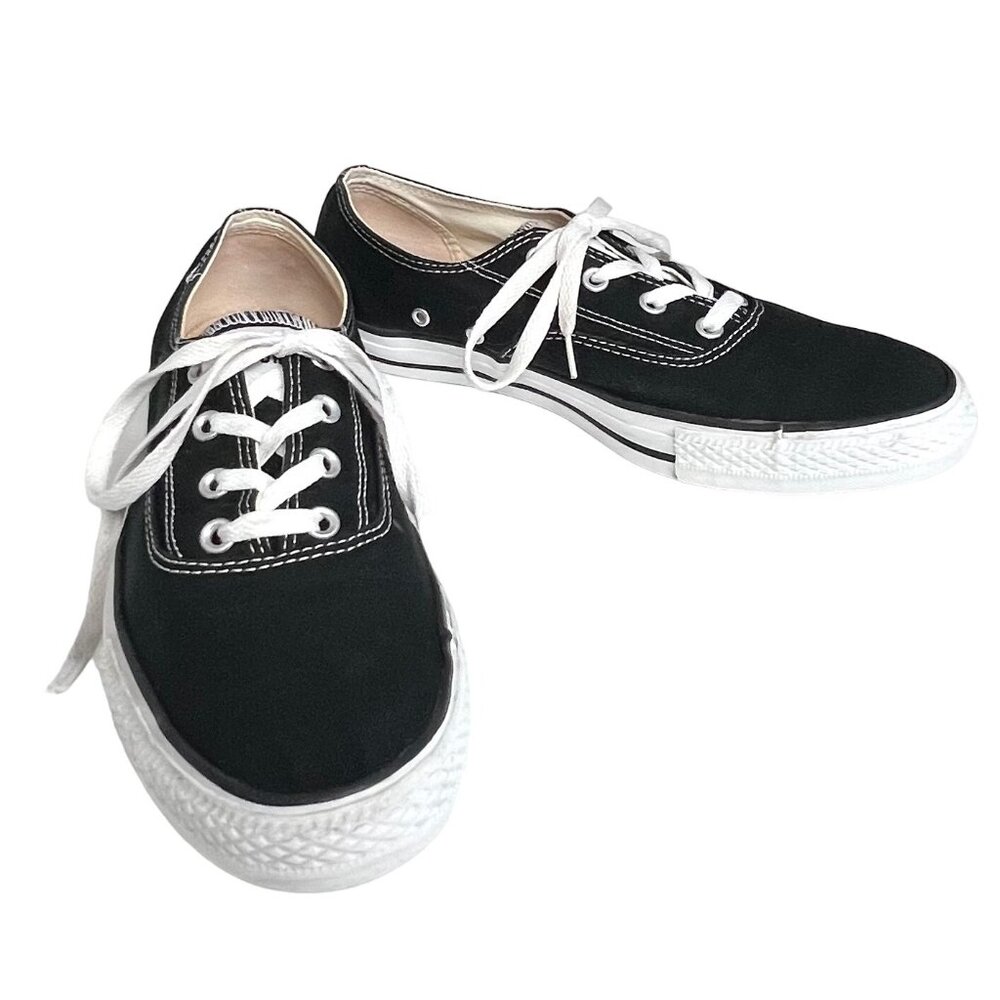 Converse All Star Black & White Canvas Low-Top CVO Ox Unisex Sneakers Size 11